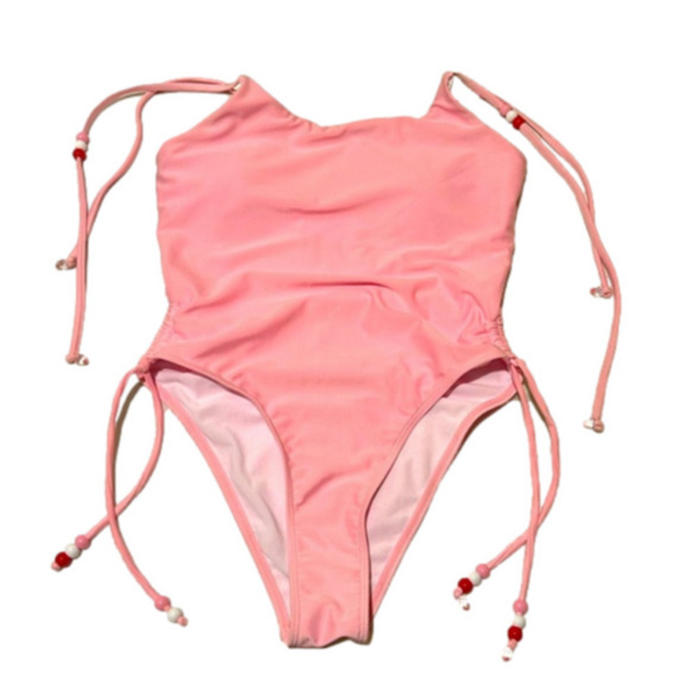 New One Piece Pink Bathing Suit size Small
